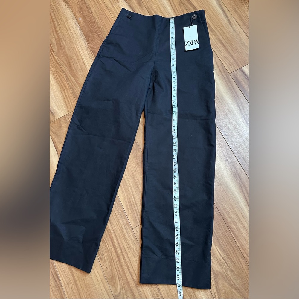 ZARA Black Tailored Dress Pants Women Medium M New With Tags - Picture 5 of 12